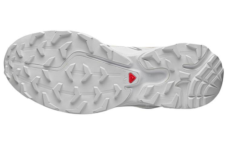 Salomon XT-6 Expanse White / Gray Lace-Up Sneakers