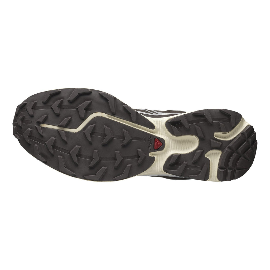 Salomon XT-6 Dark Brown Sneakers with Silver-Gray Details