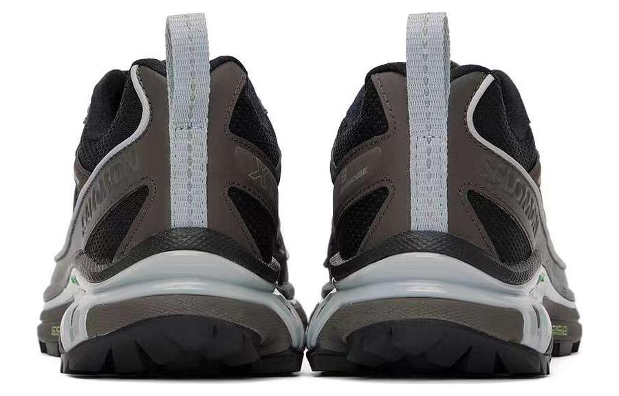 Salomon XT-6 Expanse Black / Gray Sneakers with Green Accents