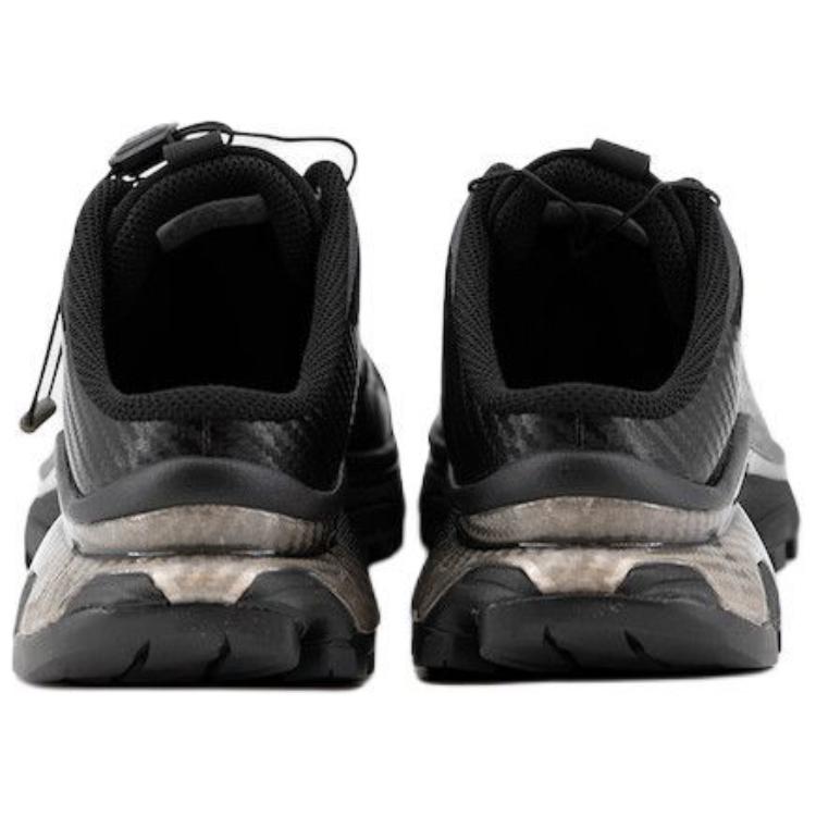Salomon Black / Charcoal Mule Shoes with Silver-Toned Sole Accents