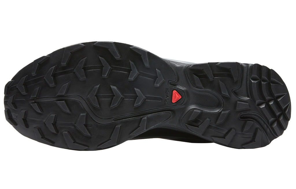 Salomon XT-6 GTX Black Sneakers with Silver-Toned Details
