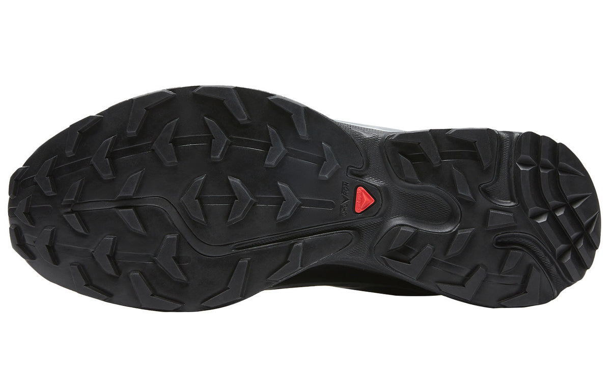 Salomon XT-6 GTX Black Sneakers with Silver-Toned Details