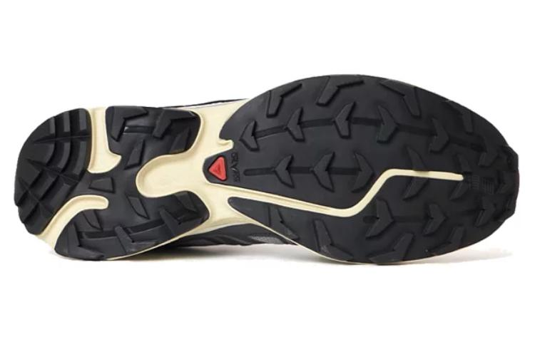 Salomon XT-6 Expanse Gray / Black Sneakers with Cream Sole Accents