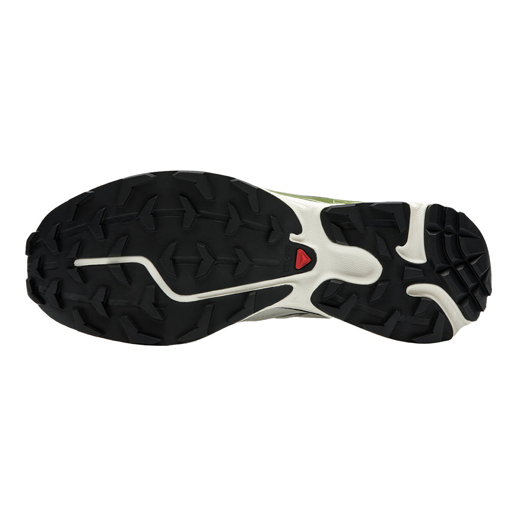Salomon XT-6 Expanse Canvas Cream Sneakers with Olive Sole Accents