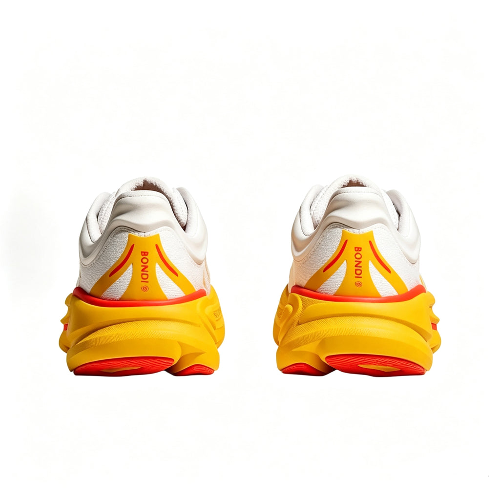 HOKA Bondi 9 White - Yellow
