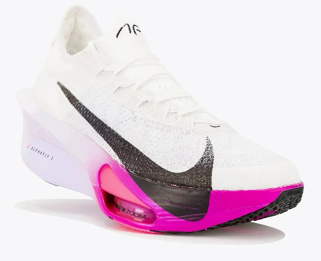 Nike Alphafly 3 White / Purple Agate / Vivid Grape Running Shoes FD8315-100