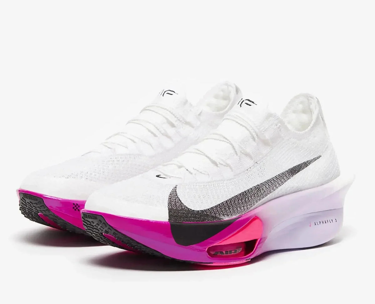 Nike Alphafly 3 White / Purple Agate / Vivid Grape Running Shoes FD8315-100