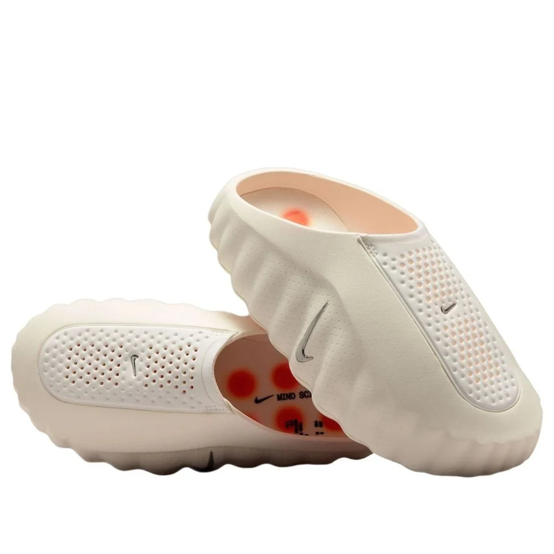 Nike Slip-On Mules – Cream / Orange