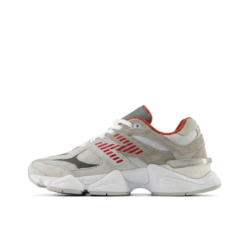 New Balance 9060 Grey - Red