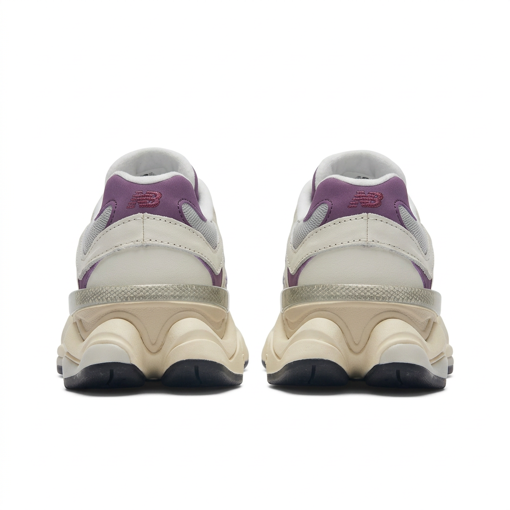 New Balance 9060 Cream - Burgundy