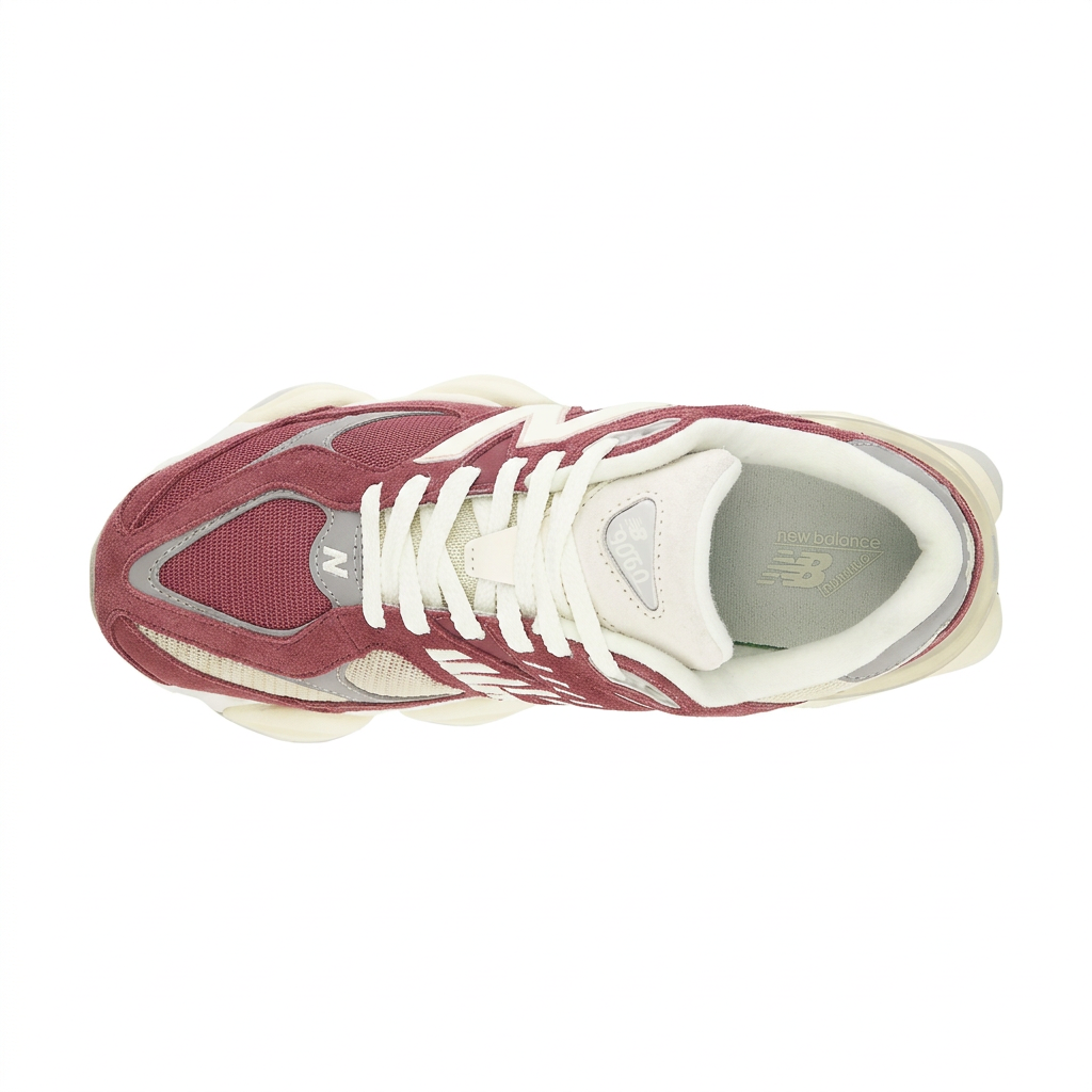 New Balance 9060 Burgundy - Cream