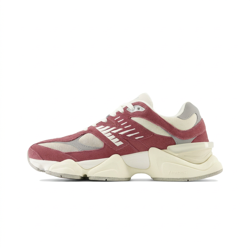 New Balance 9060 Burgundy - Cream