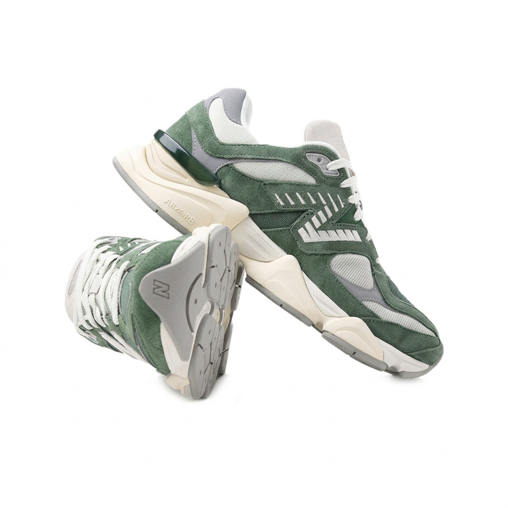 New Balance 9060 Green - Cream