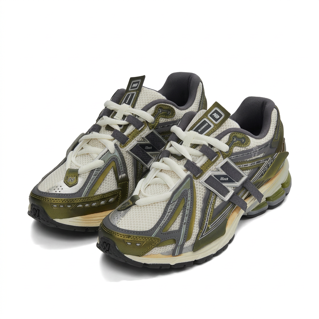 New Balance 1906A Cream - Olive Green