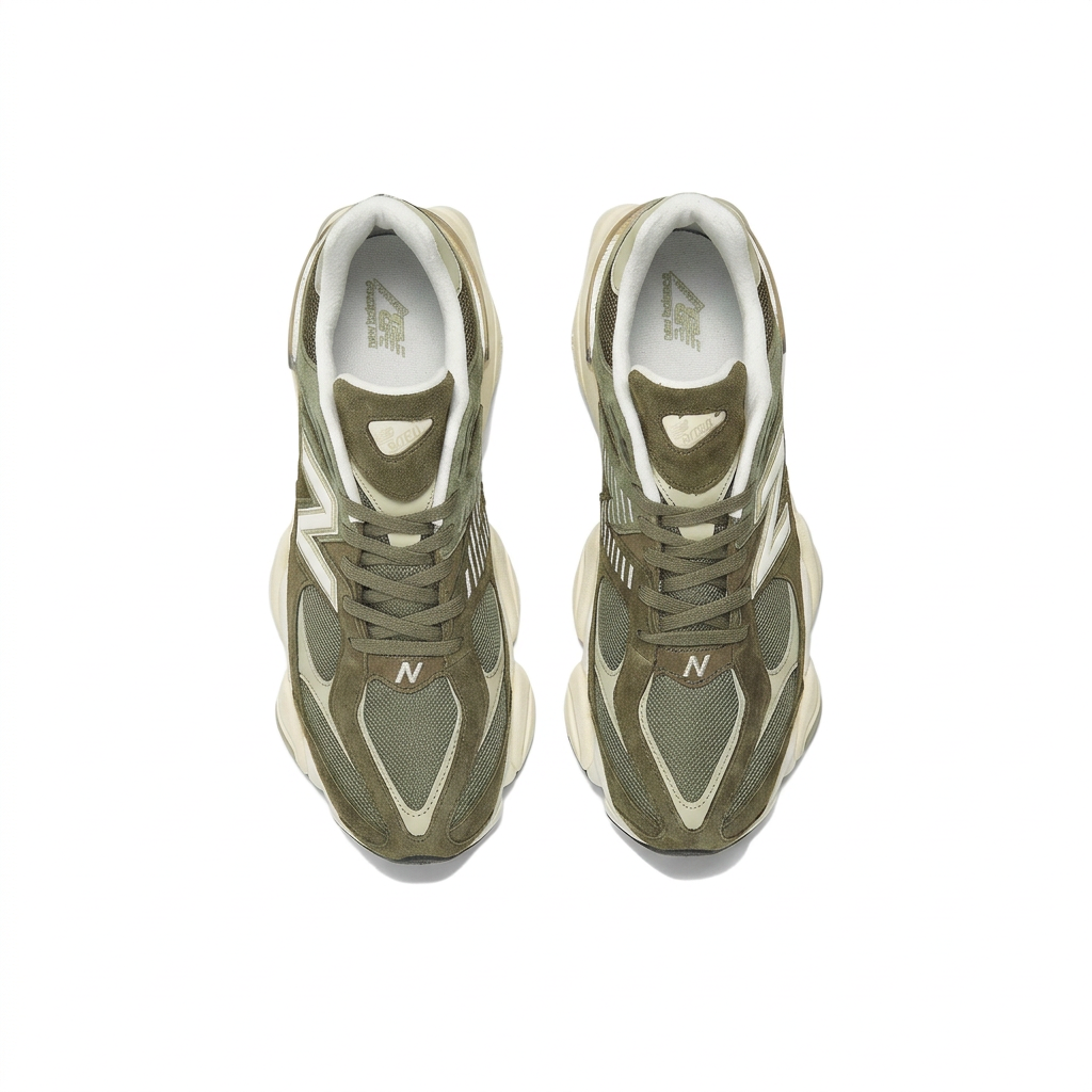 New Balance 9060 Olive Green - Cream