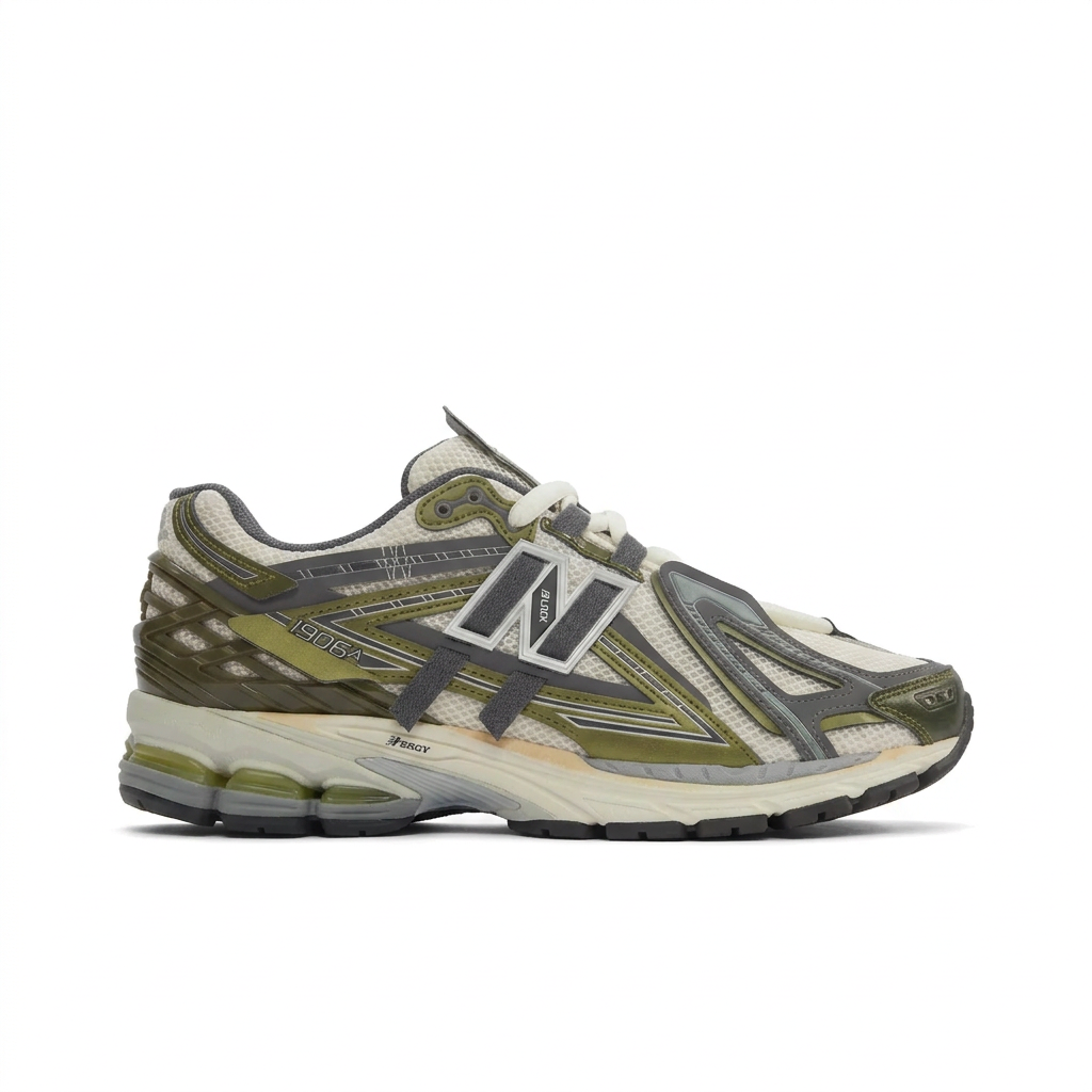 New Balance 1906A Cream - Olive Green