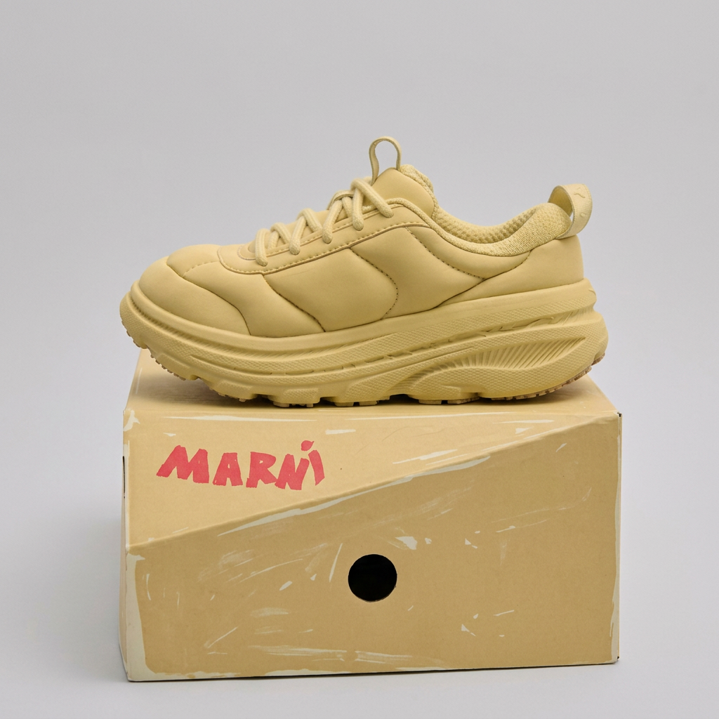 MARNI x HOKA Bondi B3LS Light Yellow