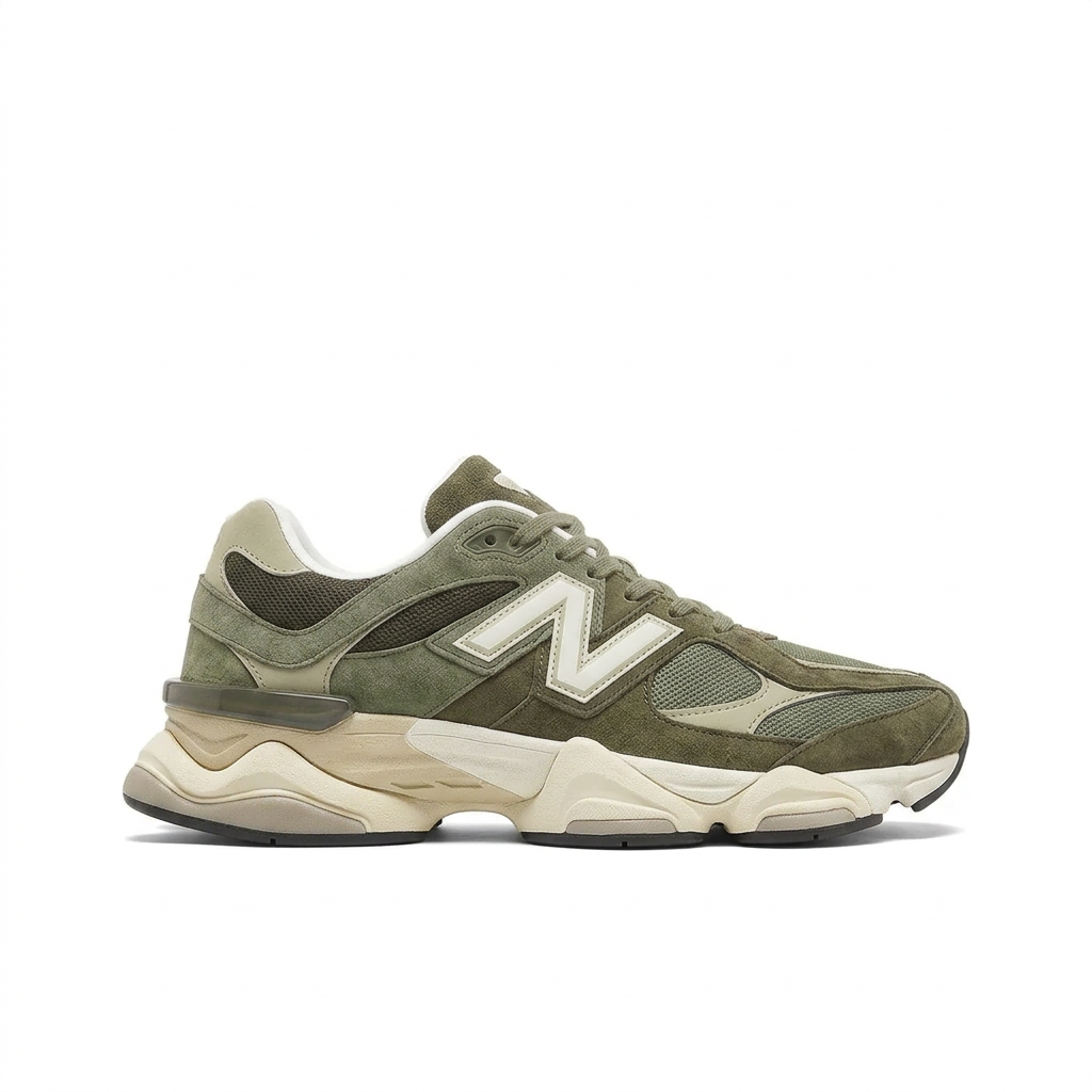 New Balance 9060 Olive Green - Cream