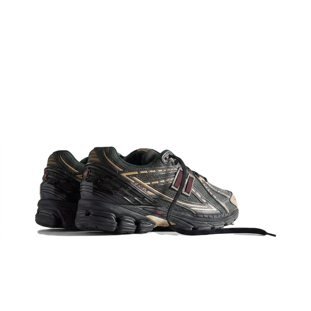 KITH × New Balance 1906R Black - Gold - Burgundy