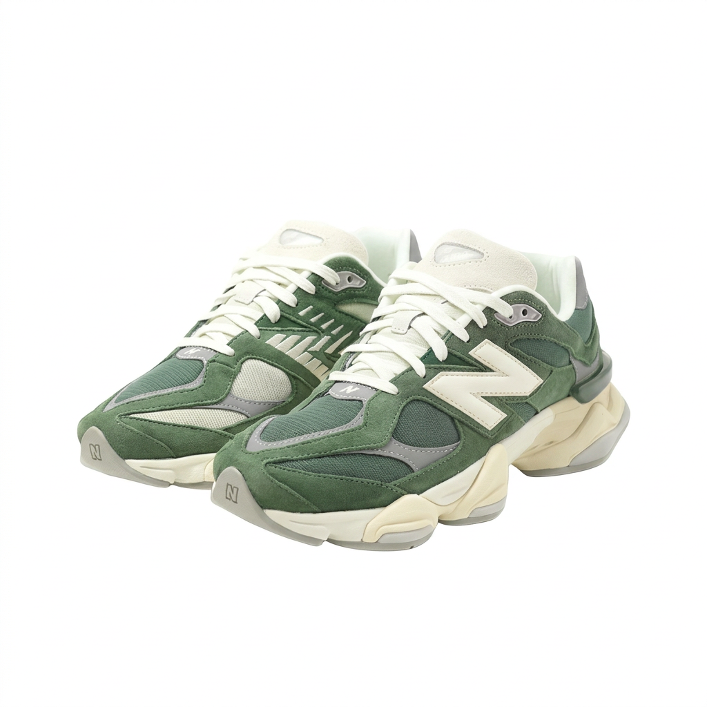 New Balance 9060 Green - Cream