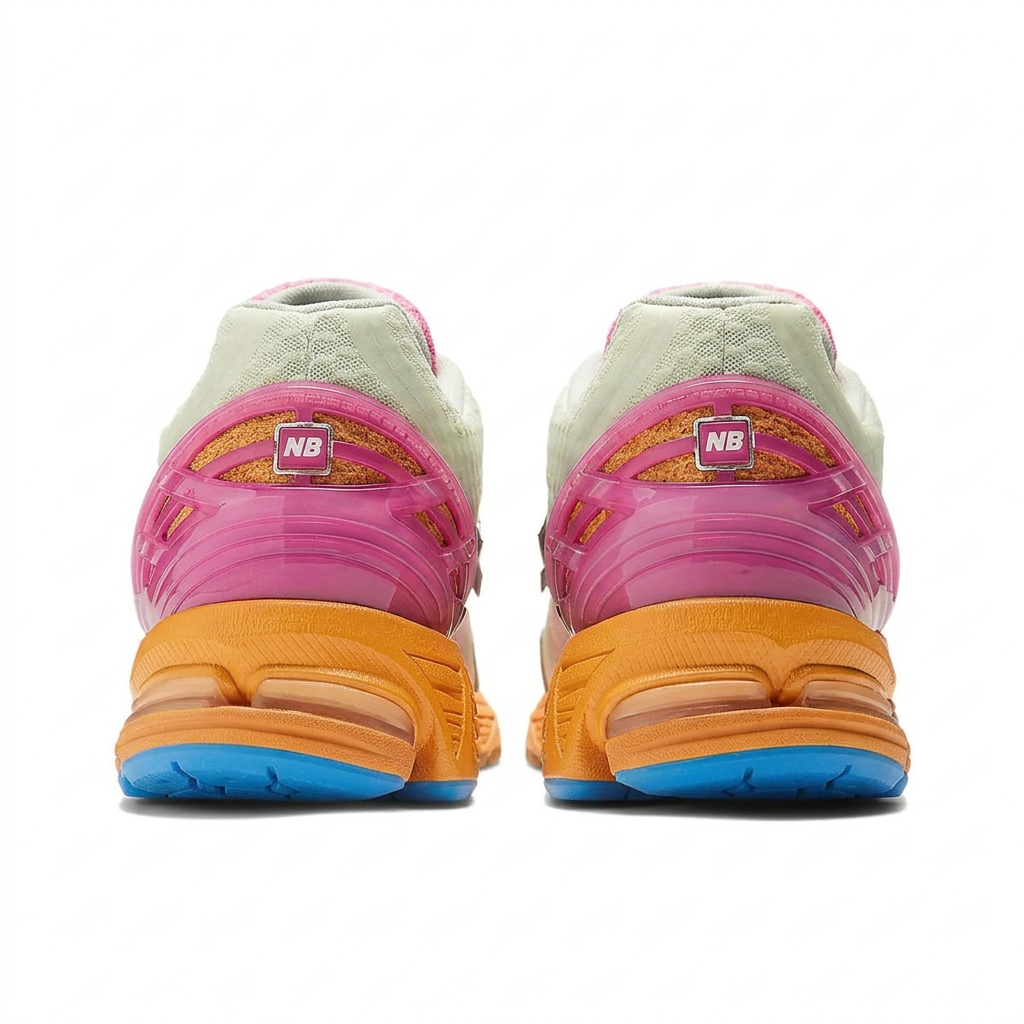 New Balance 1906R Cream - Multicolor rear view on white