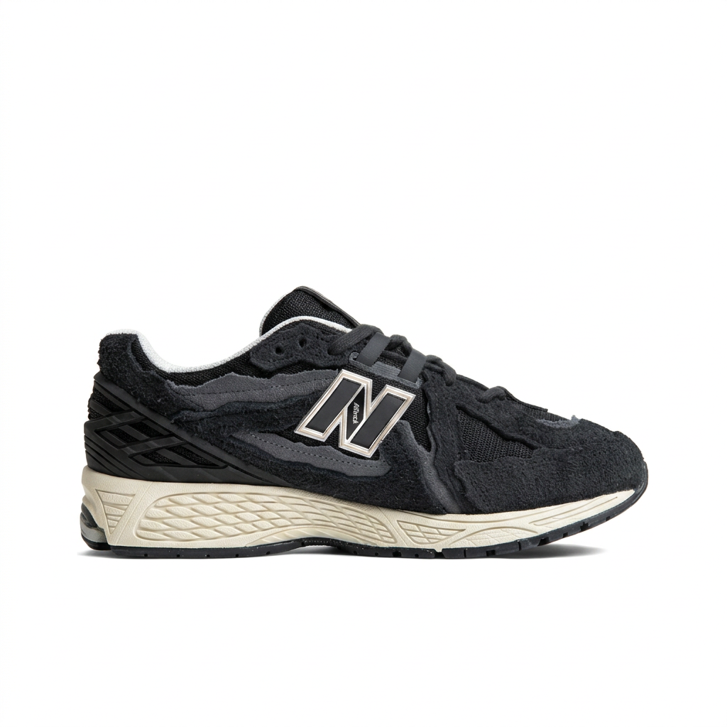 New Balance 1906R Black - Cream inner side view on white background