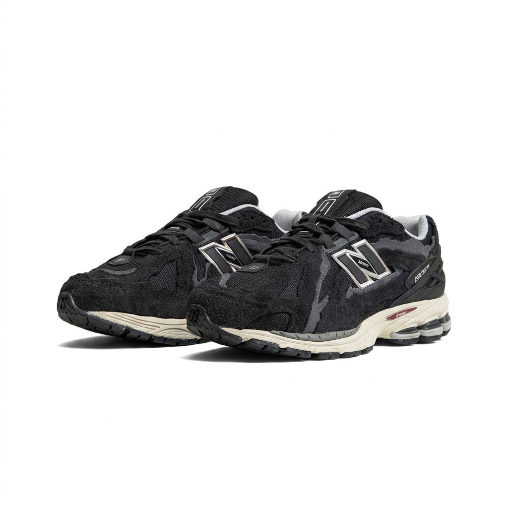 New Balance 1906R Black - Cream pair on white background