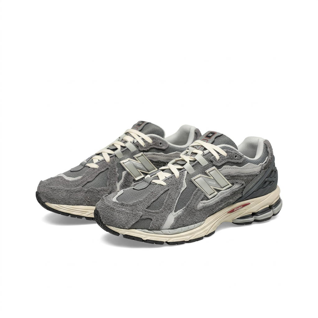 New Balance 1906R Grey - Cream pair on white