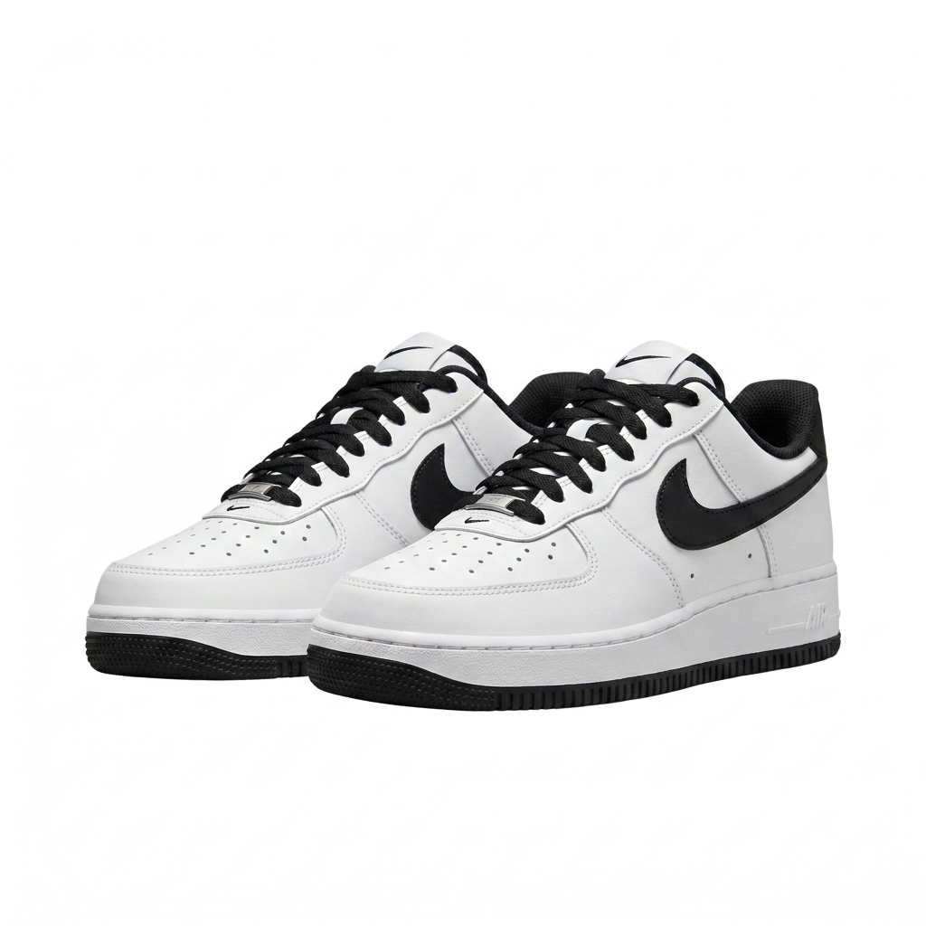 Nike sneakers front view on a uniform white background